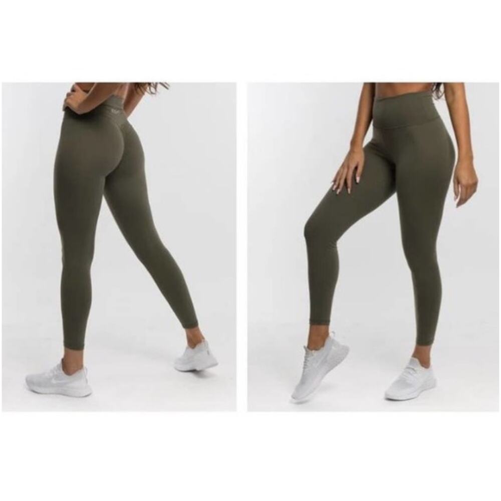 Echt arise womens xl scrunch leggings light green gym athletic lulu weight lift